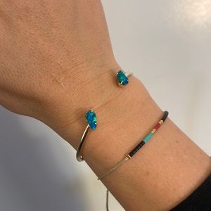 Turquoise stone cuff